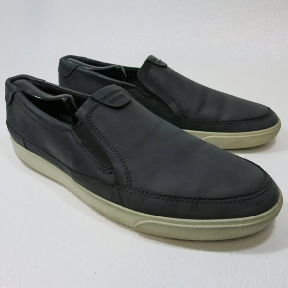 Ecco Nubuck Leather Casual Comfort Men\'s Footwear Comfy Loafers Sz 46 12 main image 5